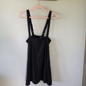 Modcloth Black Suspender Dress